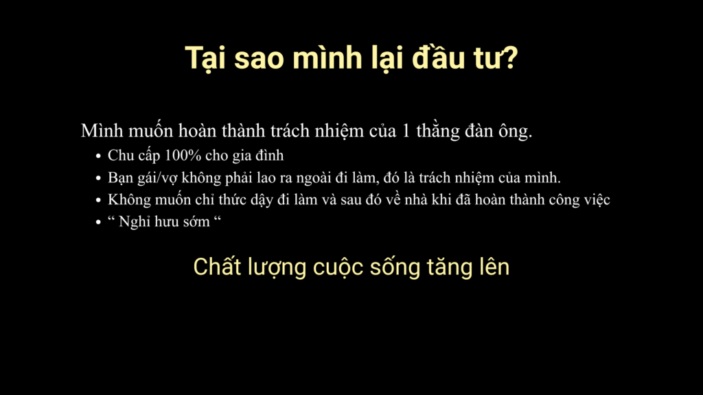 Tại sao anh em lại đầu tư?