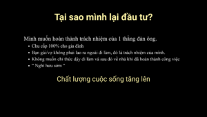 Tại sao anh em lại đầu tư?